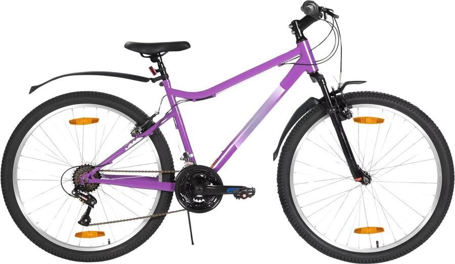 Happiq Mountainbike – Voor dames mountainbiken – 18-speed V-brake – Stevig 66 cm [kleur]
