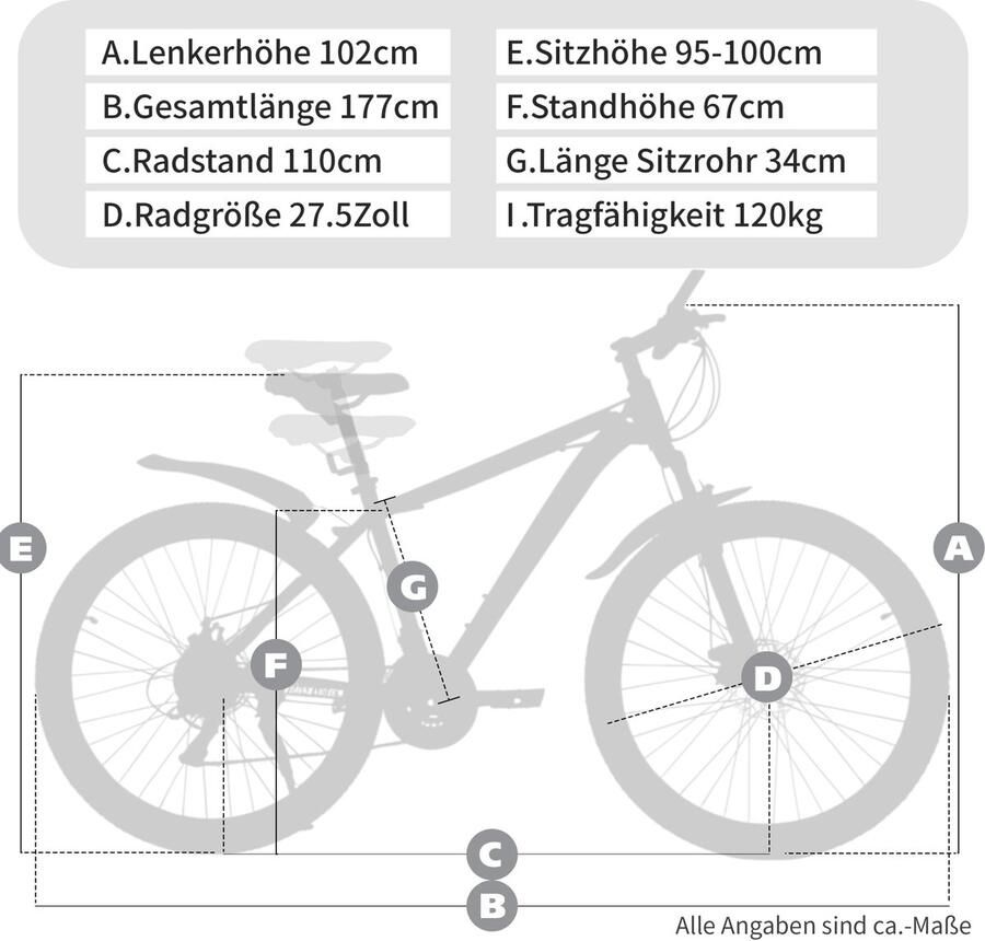 HAUSS SPOLE Mountainbike 27 5 Inch 21 Versnellingen Met Kettingschakeling Stalen Frame Blauw Voor Woon-Werk En Terrein