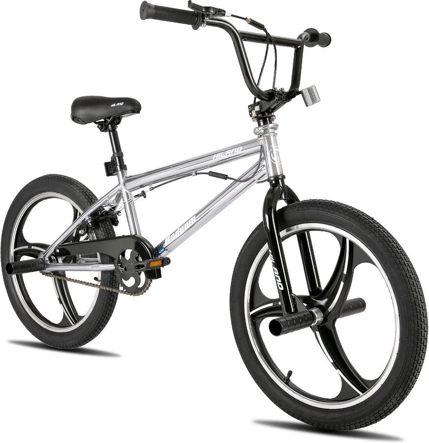 Hiland 20 Inch Freestyle BMX Fiets 3 Spaken (Mag Wheels) 360 Graden Rotor Inclusief 4 Pegs & (meer dan 7) jaar)