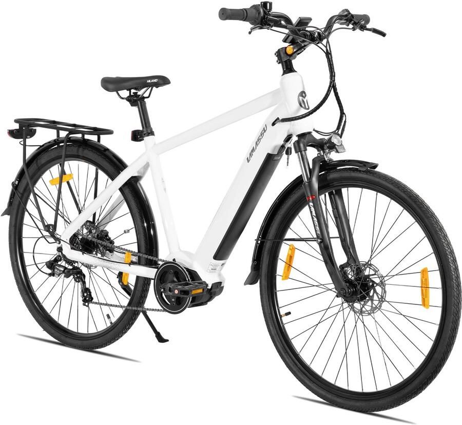 Hiland Allanton Elektrische Mountainbike 27 5 inch 250W Motor 36V 10.4Ah Accu -E-MTB met Schijfrem 7 Versnellingen Unisex