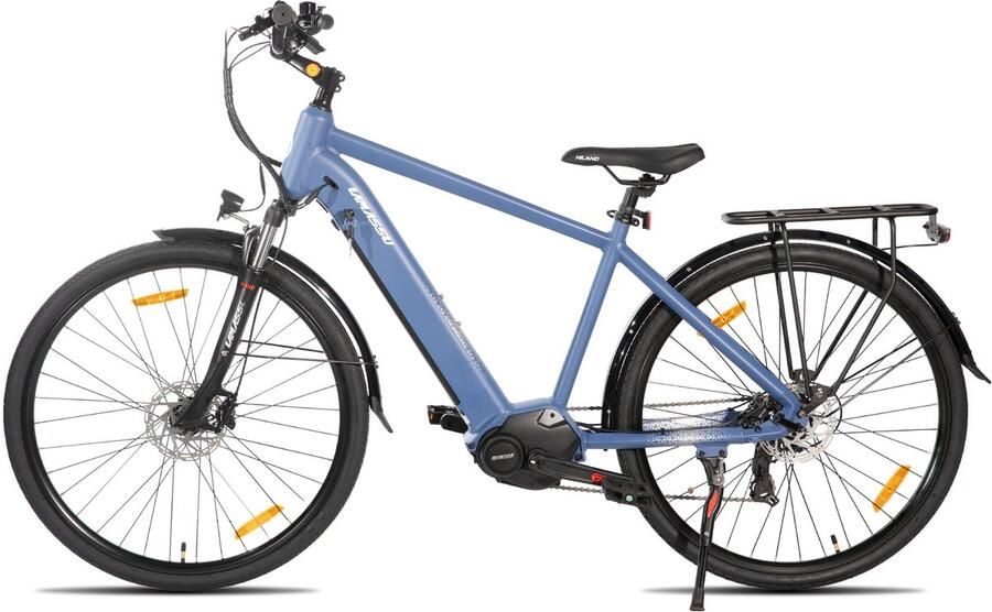 Hiland Allanton Elektrische Mountainbike 27 5 inch 250W Motor 36V 10.4Ah Accu -E-MTB met Schijfrem 7 Versnellingen Unisex