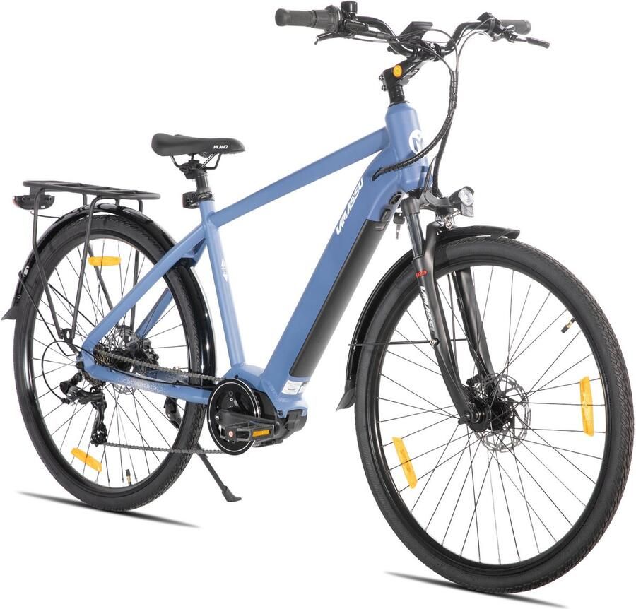 Hiland Allanton Elektrische Mountainbike 27 5 inch – E-MTB Unisex met Hydraulische Schijfrem – 250W Motor – 36V 10.4Ah Accu – 7 Versnellingen