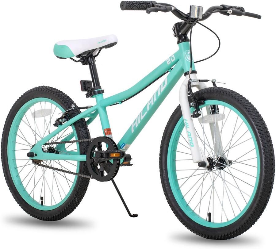 Hiland Climber Jeugd Commuter Stadsfiets 20 inch Single Speed ​​- V-Brake Groen