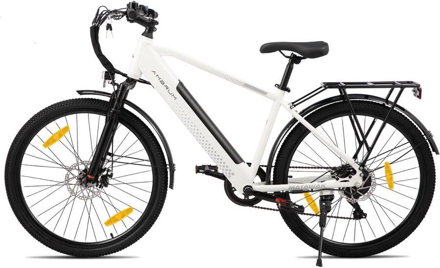 Hiland Elektrische Mountainbike 26 inch 250W Motor 36V 10.4Ah Accu E-MTB 7 Versnellingen Schijfrem Unisex