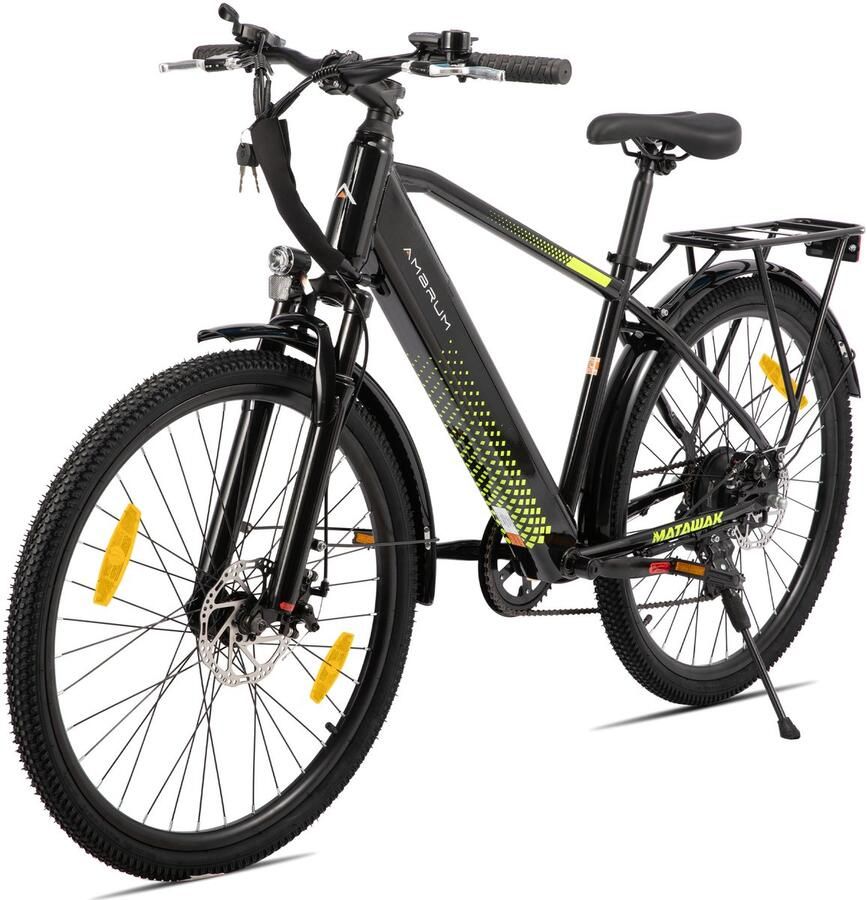 Hiland Elektrische Mountainbike 26 inch 250W Motor 36V 10.4Ah Accu E-MTB 7 Versnellingen Schijfrem Unisex