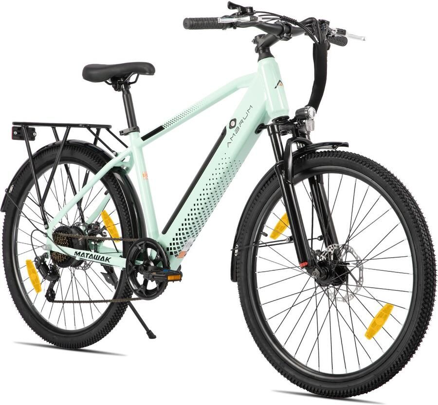 Hiland Elektrische Mountainbike 26 inch 250W Motor 36V 10.4Ah Accu E-MTB 7 Versnellingen Schijfrem Unisex