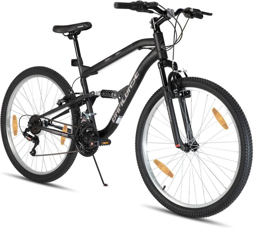 Hiland Full Suspension Mountainbike 26 inch MTB 18 Versnellingen Schijfrem & Volwassenen
