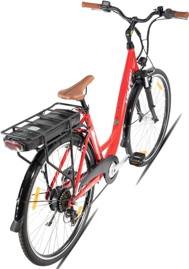 Hiland Montura Elektrische Mountainbike 28 inch 250W Motor 36V 10.4Ah Accu E-MTB 7 Versnellingen Aluminium Frame &