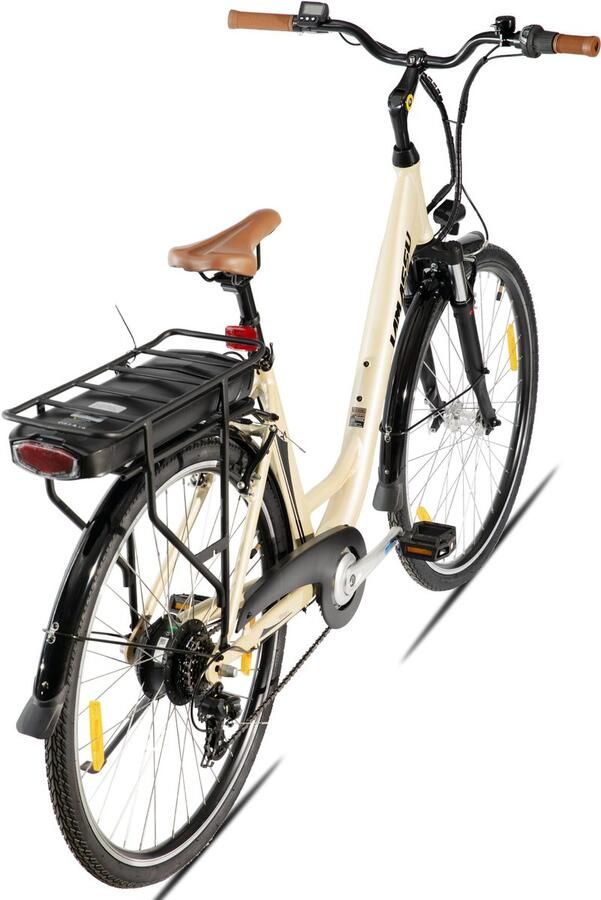 Hiland Montura Elektrische Stadsfiets 28 inch E-bike Commuter Unisex 250W Motor 36V 10.4Ah Accu 7 Versnellingen Aluminium Frame