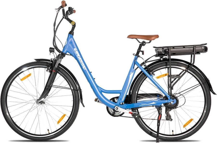 Hiland Montura Elektrische Stadsfiets 28 inch E-bike Commuter Unisex 250W Motor 36V 10.4Ah Accu 7 Versnellingen Aluminium Frame