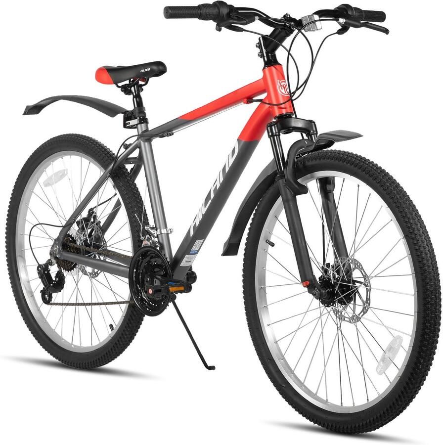 Hiland Mountainbike 27 Inch 18 Versnellingen Mechanische Schijfrem Verende Voorvork MTB voor &