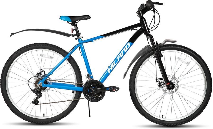 Hiland Mountainbike 26 Inch 18 Versnellingen Mechanische Schijfrem Verende Voorvork MTB voor &