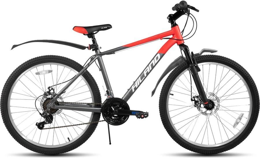 Hiland Mountainbike 29 Inch 18 Versnellingen Mechanische Schijfrem Verende Voorvork MTB voor &