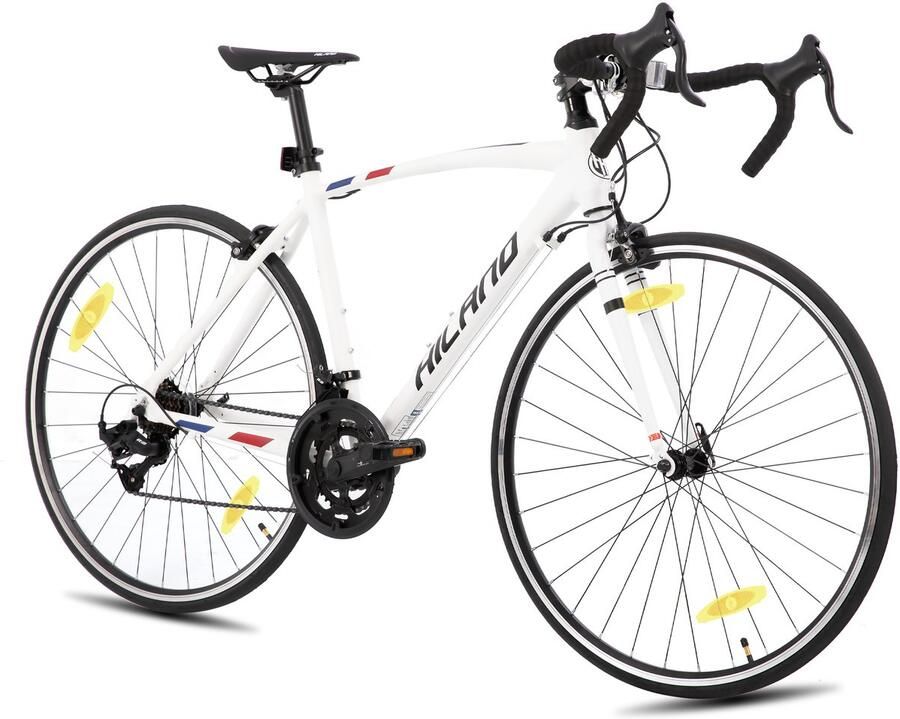 Hiland Racefiets 700C 14 Versnellingen Lichtgewicht Aluminium Frame Wielrenfiets voor & 28 Inch