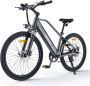 HillMiles MileTrail 1 Elektrische fiets Actieradius 80km Verwijderbare batterij 36V13Ah Motor 250W Shi o 7 versnellingen Hydraulische schijfrem 26 Inch City Commuter EBike Grijs - Thumbnail 1