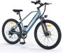 HillMiles MileTrail 1 Elektrische fiets Actieradius 80km Verwijderbare batterij 36V13Ah Motor 250W Shi o 7 versnellingen Hydraulische schijfrem 26 Inch City Commuter EBike blauw - Thumbnail 2