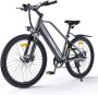 HillMiles MileTrail 1 Elektrische fiets Actieradius 80km Verwijderbare batterij 36V13Ah Motor 250W Shi o 7 versnellingen Hydraulische schijfrem 26 Inch City Commuter EBike Grijs - Thumbnail 2