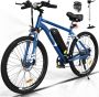 Hitway BK15 Elektrische Fiets E-bike met Afneembare Accu 26 Inch 250W Motor 11.2Ah Blauw - Thumbnail 1