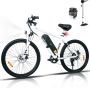 Hitway BK15 Elektrische Fiets E-bike met Afneembare Accu 26 Inch 250W Motor 11.2Ah Wit - Thumbnail 1