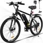 Hitway BK15 Elektrische Fiets E-bike met Afneembare Accu 26 Inch 250W Motor 11.2Ah Zwart - Thumbnail 1