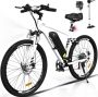 Hitway BK15 Elektrische Fiets E-bike met Afneembare Accu 26 Inch 250W Motor 11.2Ah Wit - Thumbnail 2