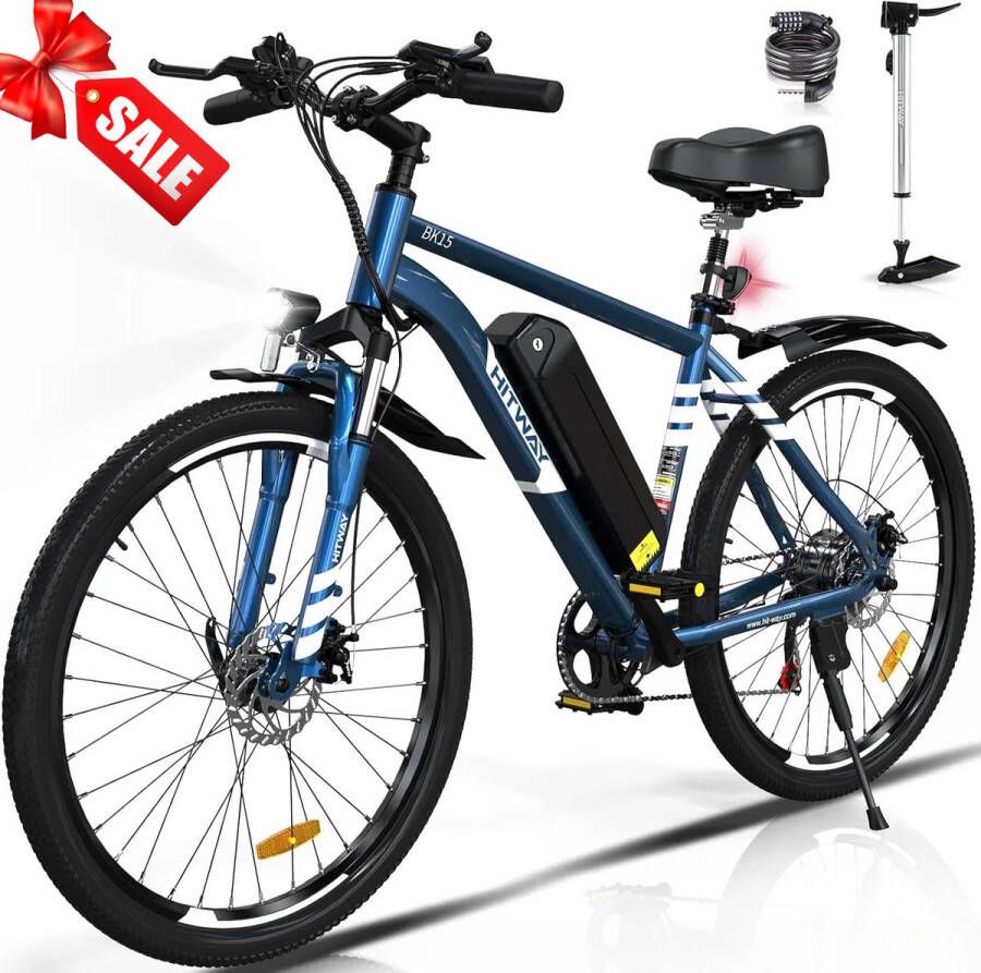 Hitway BK15 Elektrische Fiets Electric Mountain Bike 36V12AH verwijderbare Batterij 250W |7 Versnellingen