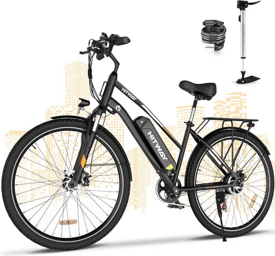 Hitway BK27 Elektrische Fiets 28 Inch 36V 12Ah Zwart