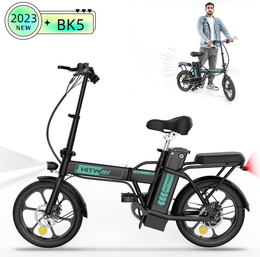 Hitway BK5 Elektrische Fiets E-Bike Opvouwbaar 8 4Ah Accu- 2023 Model
