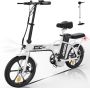 Hitway BK5 Elektrische Fiets Opvouwbare E-bike 16 Inch 250W Motor Wit - Thumbnail 2