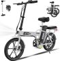 Hitway BK5 Elektrische Fiets Opvouwbare E-bike 16 Inch 250W Motor Wit - Thumbnail 1