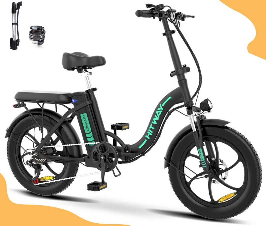 Hitway elektrische fiets 26 inch 250 W motor Li-batterij 36 V 11 2 Ah ebike Shi o 7 versnellingen tot 35-90 km