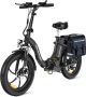 RCB RK6 Elektrische Fiets Opvouwbare E-bike 20 Inch Fatbike&36V 15.6AH 25km h 7 Versnellingen|Roze - Thumbnail 2
