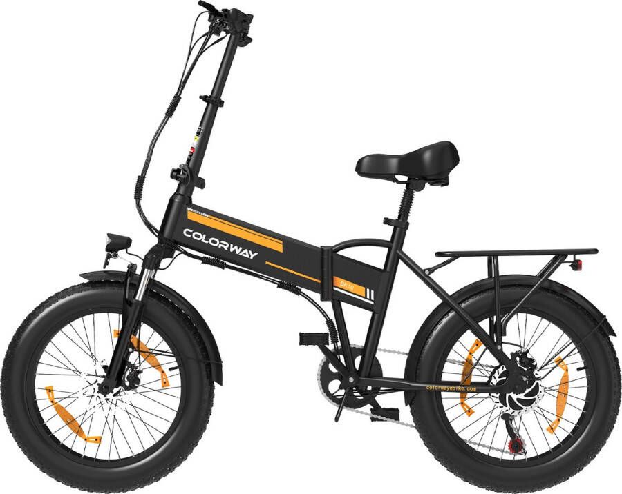 Hitway Fatbike – E-Fatbike – Opvouwbare Fatbike – Elektrische Fiets – Elektrische Fatbike 20 * 4.0 12Ah 36V Zwart