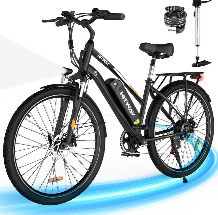 Colorway Elektrische Fiets 28 Inch City Commuter EBike 250W- 36V 15Ah Zwart