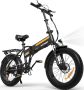 Hitway Elektrische Fiets BK10 E-bike 250W Motor 12Ah 20 Inch Zwart Oranje - Thumbnail 2