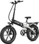 Hitway Elektrische Fiets BK10S1 20*4.0 Inch Fat Tire City Commuter EBike met Afneembare 48V 13Ah Lithium Batterij Opvouwbaar Mountain E-Bike met 250W Motor 7 Versnellingen IP54 Waterdicht - Thumbnail 2