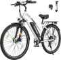 Hitway Elektrische Fiets BK27 28 Inch City Commuter EBike met Afneembare 36V 12Ah Lithium Batterij Mountain E-Bike met 250W Motor 7 Versnellingen IP54 Waterdicht - Thumbnail 1