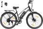 Hitway Elektrische Fiets BK16 Trendy 26*3.0 Inch City Commuter EBike met Afneembare 48V 18Ah Lithium Batterij Mountain E-Bike met 250W Motor 7 Versnellingen IP54 Waterdicht - Thumbnail 1