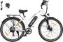 Hitway Elektrische Fiets BK27S Trendy 28 Inch City Commuter EBike met Afneembare 36V 13Ah Lithium Batterij Damesfiets E-Bike met 250W Motor 7 Versnellingen IP54 Waterdicht - Thumbnail 2