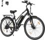 Hitway Elektrische Fiets BK27S Trendy 28 Inch City Commuter EBike met Afneembare 36V 13Ah Lithium Batterij Damesfiets E-Bike met 250W Motor 7 Versnellingen IP54 Waterdicht - Thumbnail 2