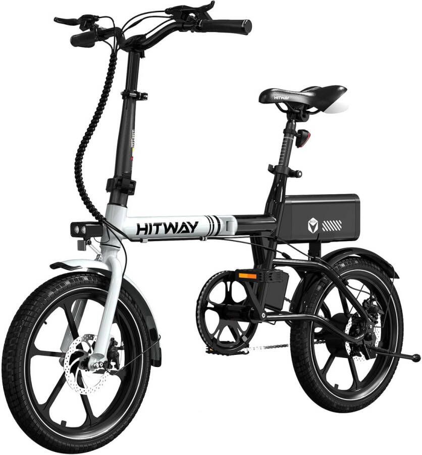 Hitway Elektrische Fiets BK35S Trendy 16 Inch City Commuter EBike met Afneembare 36V 9Ah Lithium Batterij Opvouwbaar E-Bike met 250W Motor
