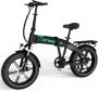 Hitway Elektrische Fiets BK36 Trendy 20*4.0 Inch Fat Tire City Commuter EBike met Afneembare 48V 10.4Ah Lithium Batterij Opvouwbaar Mountain E-Bike met 250W Motor 7 Versnellingen IP54 Waterdicht - Thumbnail 2
