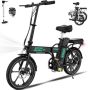Hitway Elektrische Fiets BK5S Trendy 16 Inch City Commuter EBike met Afneembare 36V 10.4Ah Lithium Batterij Opvouwbaar E-Bike met 250W Motor IP54 Waterproof - Thumbnail 2