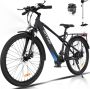 Hitway Elektrische Fiets BK3MS Trendy 26*3.0 Inch Mountain EBike met Afneembare 48V 15Ah Lithium Batterij City Commuter E-Bike met 250W Motor 7 Versnellingen IP54 Waterdicht - Thumbnail 2