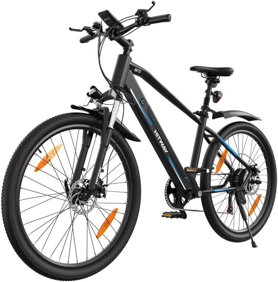 Colorway Elektrische Fiets BK7S 26 inch Off-Road E-bike 250W Motor |36V12 Ah 7 versnellingen Zwart