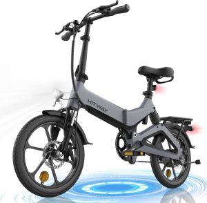 Hitway elektrische fiets e-bike 16 e-bike 7.5Ah 250W max. 25 km u City EBike voor en