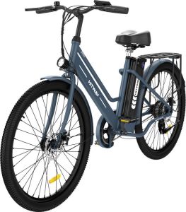 Hitway Elektrische fiets E-BIKE 26 inch 250 W motor Tot 35-70 km Blauw