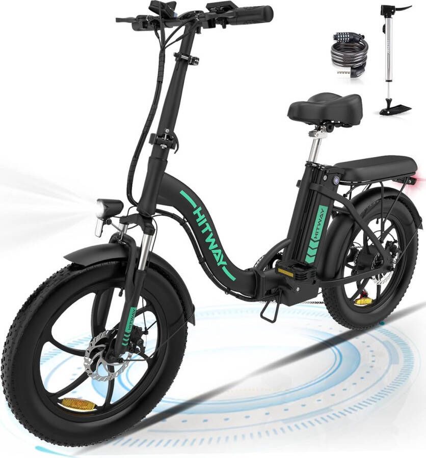 Hitway elektrische fiets 26 inch 250 W motor Li-batterij 36 V 11 2 Ah ebike Shi o 7 versnellingen tot 35-90 km