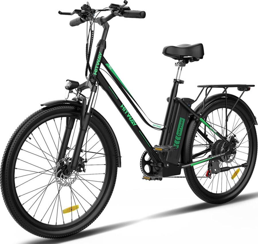 Hitway Elektrische fiets Ebike 26 inch 11 2 Ah tot 35-90 km 7 versnellingen