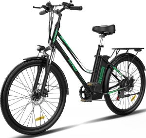 Hitway elektrische fiets 26 inch 250 W motor Li-batterij 36 V 11 2 Ah ebike Shi o 7 versnellingen tot 35-90 km